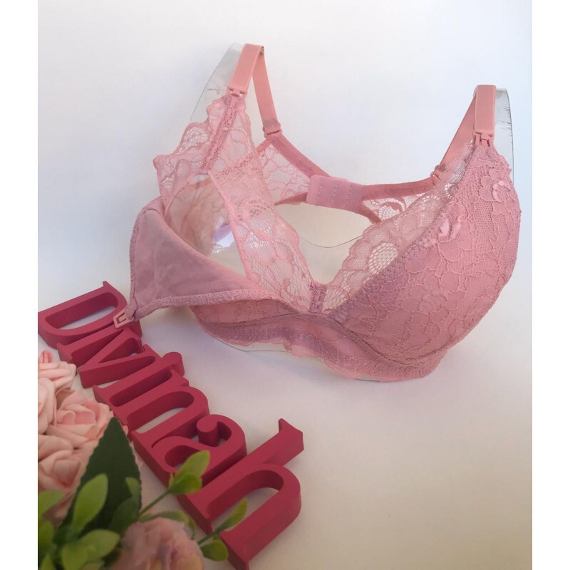 Sutiã de renda rosa clearance
