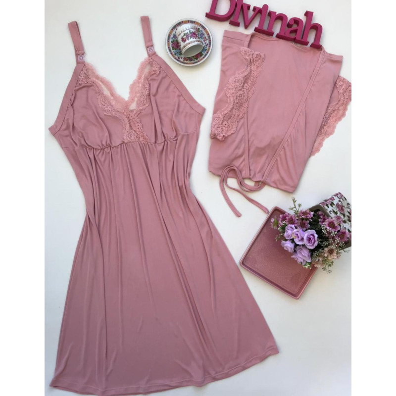 Camisola e Robe Amamentação | MP | Divinah Store