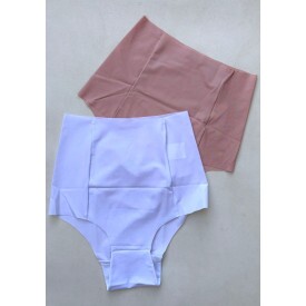 Kit 2 Calcinhas Pós Parto sem Costuras Corte a Laser.