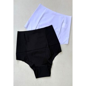 Kit 2 Calcinhas Pós Parto sem Costuras Corte a Laser.