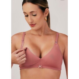 Sutiã Amamentação Microfibra com Bojo Removível Blush.