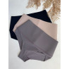Calcinha Cintura Alta Modeladora Corte Laser FIT Areia