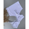Calcinha Super Alta Microfibra Corte a Laser Branco