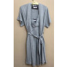 Robe Feminino Curto Mescla Cinza