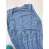Conjunto Camisola Amamentação e Robe Azul Claro