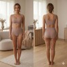 Calcinha Pós Parto Alta Compressão Corte a Laser Nude.