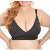 Sutiã de Amamentaçao Plus Size Micro e Rendas Preto.