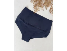 Calcinha Cintura Alta Modeladora Corte  Laser FIT Preto 
