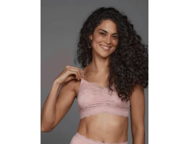 Top Amamentação Renda Romance com Azul Amari 