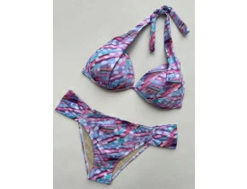 Biquíni Estampado Rosa  e Azul Megadose
