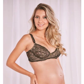 Sutiã Amamentação Renda Preto. Amari