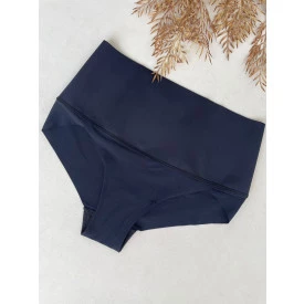 Calcinha Cintura Alta Modeladora Corte Laser FIT Preto 
