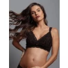 Sutiã Amamentação Renda Preto com Rosê