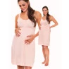 Conjunto Camisola  e Robe Amamentação Rosê Salmão