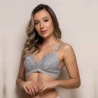 Sutiã Amamentação Renda Cinza