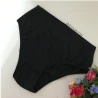 Calcinha Alta Gestante Cotton Preta