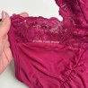Camisola Amamentaçao Poliamida e Detalhes Renda Vinho