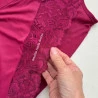 Conjunto Camisola Amamentação e Kimono com Renda Vinho