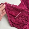 Conjunto Camisola Amamentação e Kimono com Renda Vinho
