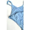 Camisola Amamentaçao Poliamida Detalhes Renda Azul.