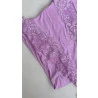 Conjunto Camisola Amamentaçao e Kimono com Renda Lilás.