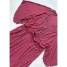 Camisola Kaftan Amamentaçao Poliamida e Rendas Vinho.