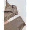 Calcinha Alta Algodão Detalhe Renda Pós Parto Nude.