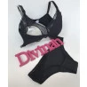 Conjunto Amamentação Preto Cotelê