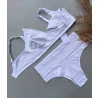 Sutiã Amamentação Algodão Texturizado e Renda Branco.