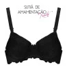 Sutiã Amamentação Preto com Renda