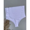 Calcinha Super Alta Microfibra Corte a Laser Branco