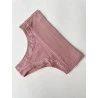Calcinha Algodão Pala Larga e Detalhes Renda Blush
