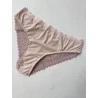 Calcinha Biquini Poliamida com Bumbum em Renda Blush.