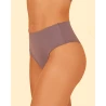 Calcinha Lateral Larga sem Costura Corte a Laser Malva