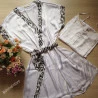 Robe Feminino Curto Seda Branco. Megadose