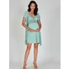 Conjunto Camisola Amamentação e Robe Verde
