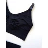 Conjunto Amamentação Sem Costura Preto