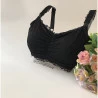 Top Amamentação Renda Preto