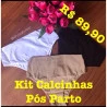 Kit Calcinhas Gestante Cotton