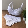 Conjunto Amamentação Branco com Renda