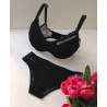 Conjunto Amamentação Renda Preto