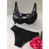 Conjunto Amamentação Renda Preto