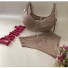 Conjunto Amamentação Chocolate com Renda