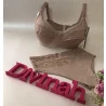 Conjunto Amamentação Chocolate com Renda