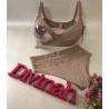 Conjunto Amamentação Chocolate com Renda