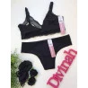 Conjunto Amamentação Preto Cotelê