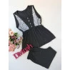 Short Doll Cinza com Renda