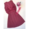 Camisola Amamentação Vinho com Renda