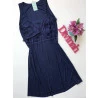 Conjunto Camisola Amamentação e Robe Azul Sideral