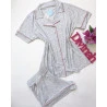 Pijama Abotoado Mescla